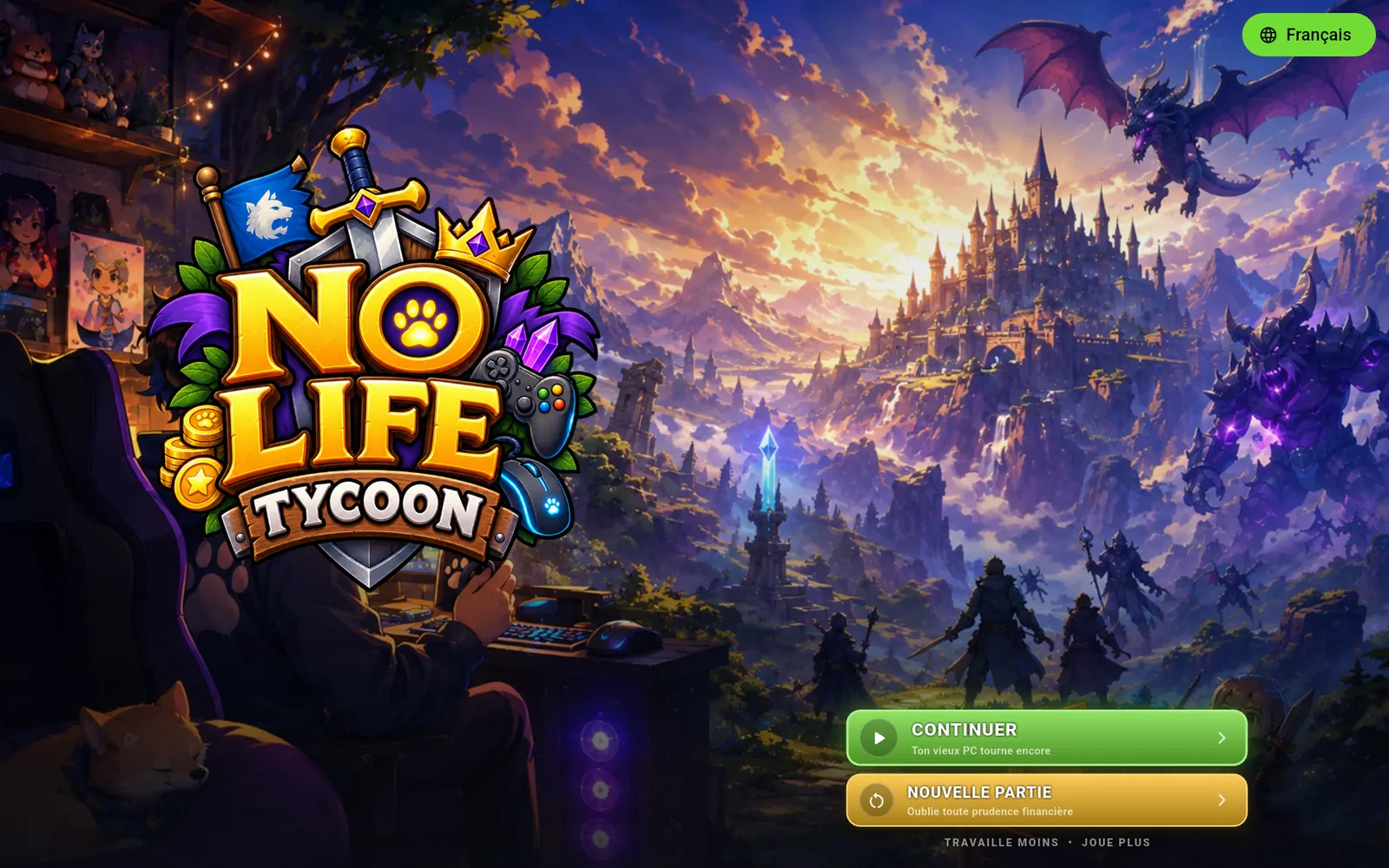 The idea screen from No Life Tycoon on Android