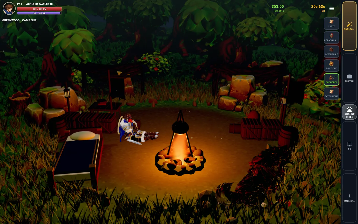 Play screen from No Life Tycoon on Android