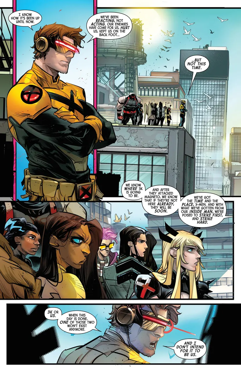 Comic demonstration page before the turn