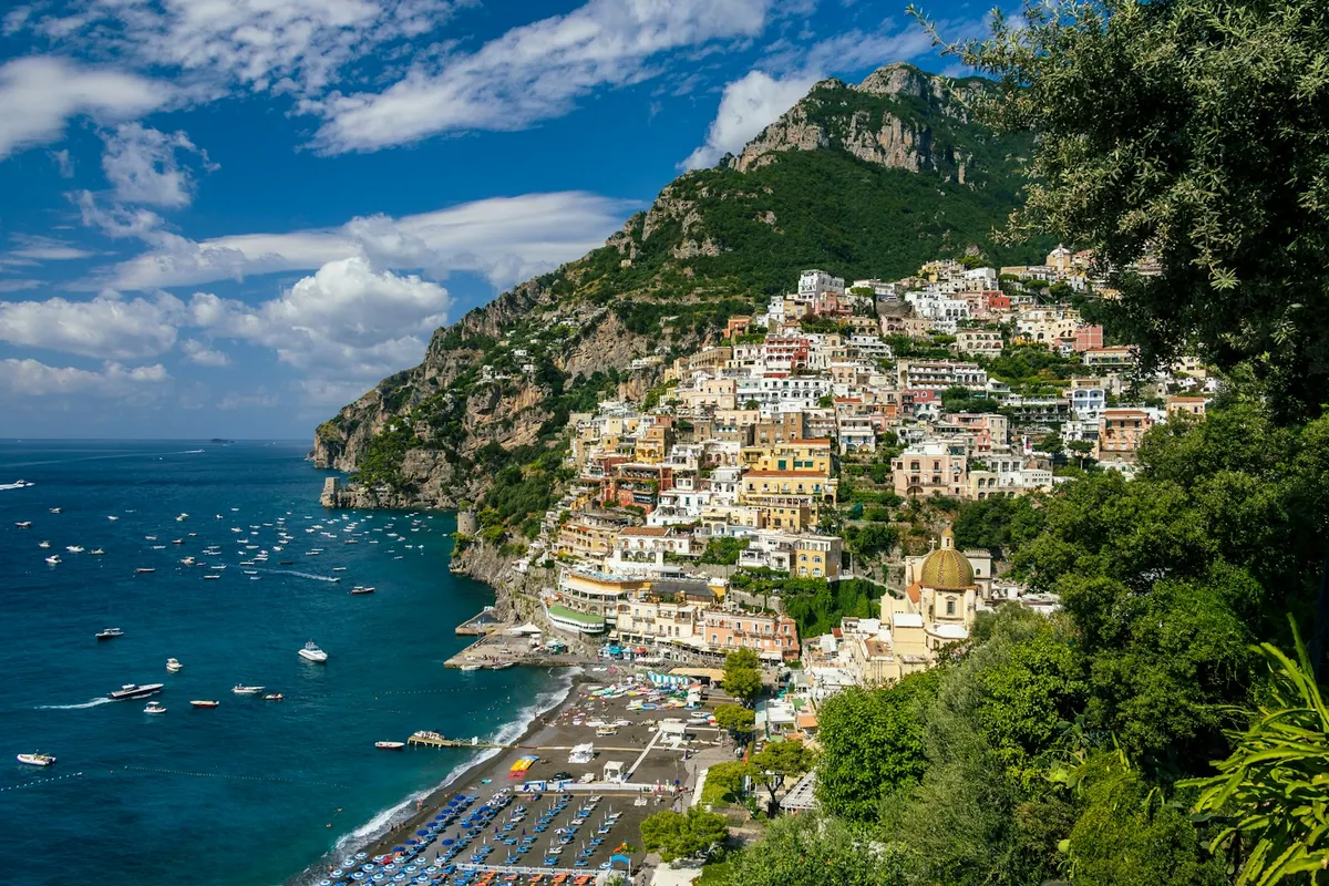 Positano coastline from the Momeo demo library